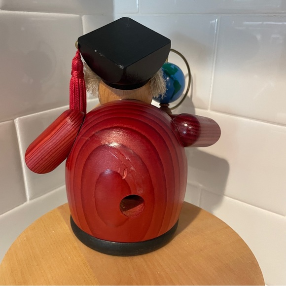 German Incense Smoker KWO Professor Handmade Wood 6" Never Used - Picture 2 of 4